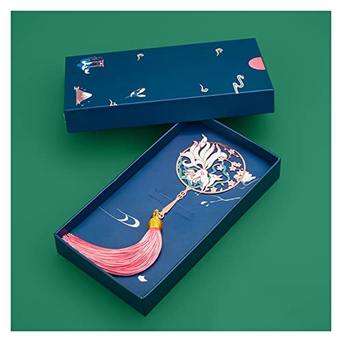 Bookmark Metal Bookmark Small Gift Graduation Souvenir Retro Chinese Style Teacher Gift 12 Styles Metal Bookmark (Color : 4) (10)