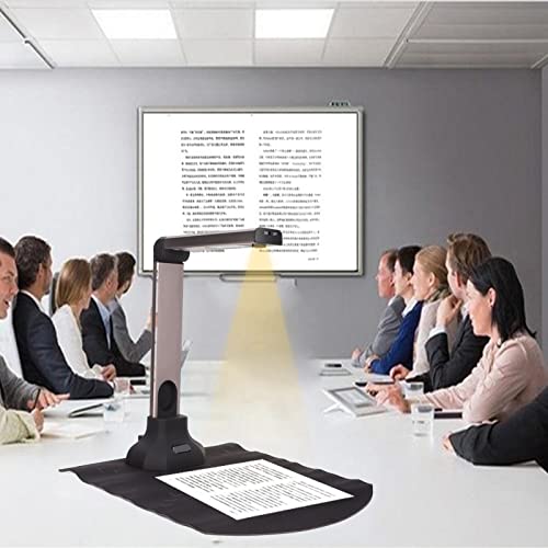 Document Camera, 12MP Book Document Scanner with OCR, Auto-Flatten & Deskew, Capture, Auto Focusing, Portable USB Document Scanner Support Convert to PDF, Word, Excel,TXT