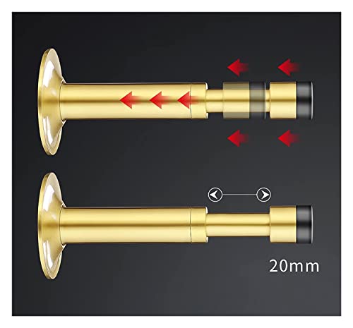 ZGLINMZ Door Stop Stopper Holder Stainless Steel Adjustable Hydraulic-Heavy Duty with Rubber Bumper