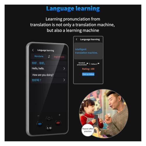 S85 Pro Language Translator Device 4 Inch 138 Languages Voice Video Recording Translating Offline Translation 8GB 2000mAh