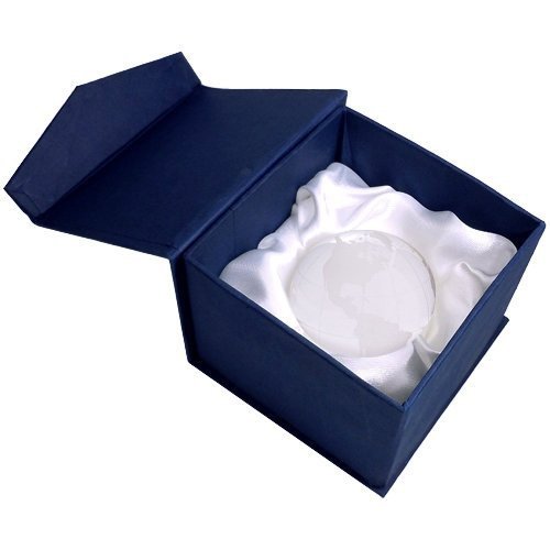 Amlong Crystal 4 inch Globe Paperweight with Gift Box