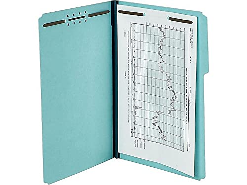 Pendaflex FP213 Two-Fastener Pressboard Expanding Folder with 1/3 Cut Tab, Letter, Blue, 25/Box