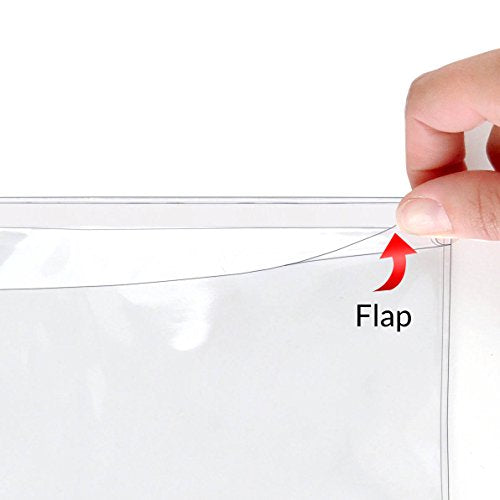 StoreSMART® - Plastic Sheet Protector with Flap - 100-Pack - 8 1/2" x 11" - SPT600-F-100