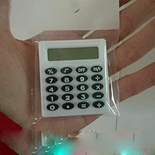 DUYHBAWRS Calculator Calculator Mini Portable Electronic Calculator Candy Color Calculator Students School Use(White-Dinosaur Doodle4)