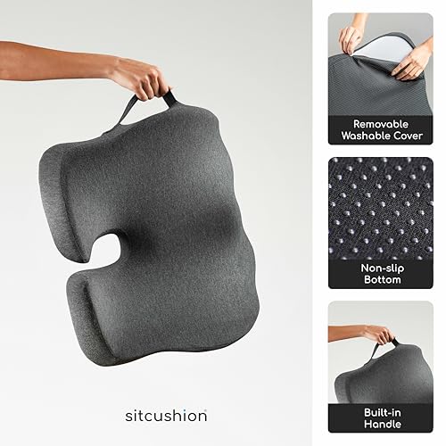 Pressure Relief Seat Cushion for Tailbone Pain, Sciatica & Coccyx Pillow