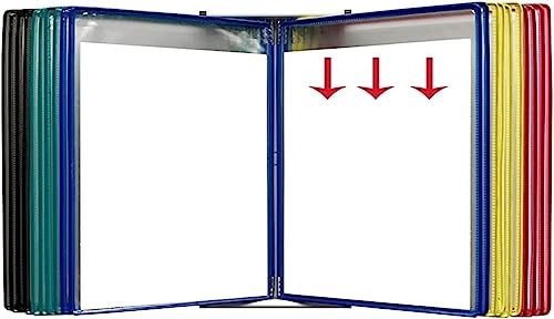 UMJIGF Wall-mounted display file rack, A4 size,Yellow
