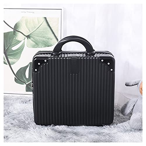 NABEIM File Organizer Bags, Travel Document Organizer, Safe Accessories, Document Safe Portable Travel Home Organizer Bag for Laptop, Files, Certificates, Gifts for Him, Black (Color : Black)