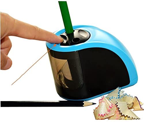 XIXIDIAN Electric Pencil Sharpener Protable Pencil Sharpener Heavy Helical Steel Blade for Student Kids Pencils for School Supplies