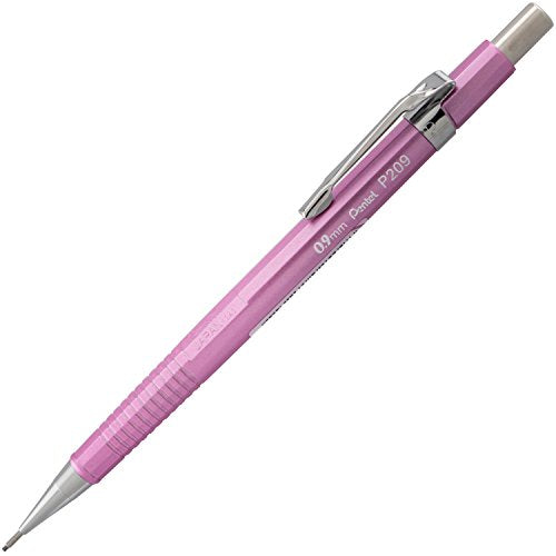 Pentel Sharp Mechanical Pencil, ((0.9mm)), Metallic Pink Barrel, Box of 12 (P209MP)
