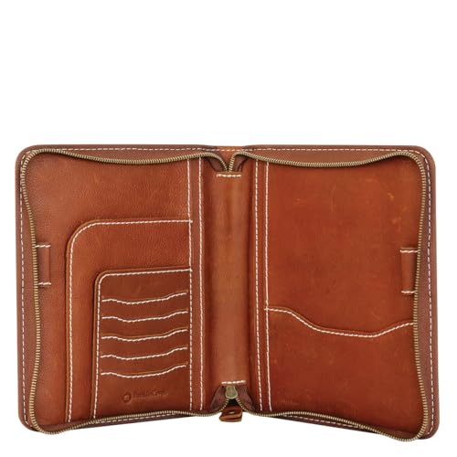FranklinCovey - Colt Cover for Wire-Bound FranklinCovey Planners | Genuine Leather - Zipper Closure (Classic, Rustic)