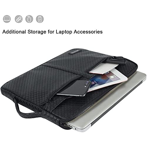 Waterproof Laptop Sleeve Bag with Handle Laptop Notebook Carrying Case (Color : Black Size : 15.6-inch) (Black 10)