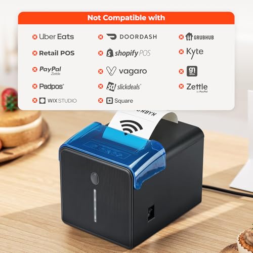 MUNBYN WiFi Receipt Printer P905 with USB Port, 80mm POS Printer