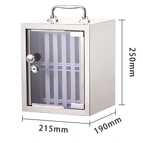 Wall-Mounted Lockable Cell Phone Safe Deposit Box - 36 Slots Transparent Storage for Kitchen & Office, Secure Fur Locks Mobile Phone Locker, Ideal for Workplaces & School,12slots