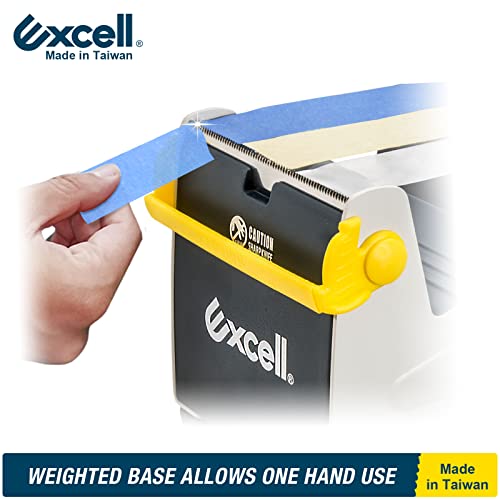 Excell ET-337 Heavy Duty Steel Desk Tape Dispenser 3" Wide 3" Core