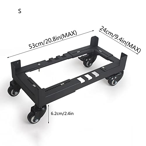 ZCSO Desktop Pc Tower Computer Host Stand with Wheels Under Home Office Desk, Home Computer Tower Stand, Computer Tower Cart, CPU Rolling Stand PC Stand Base(Small)