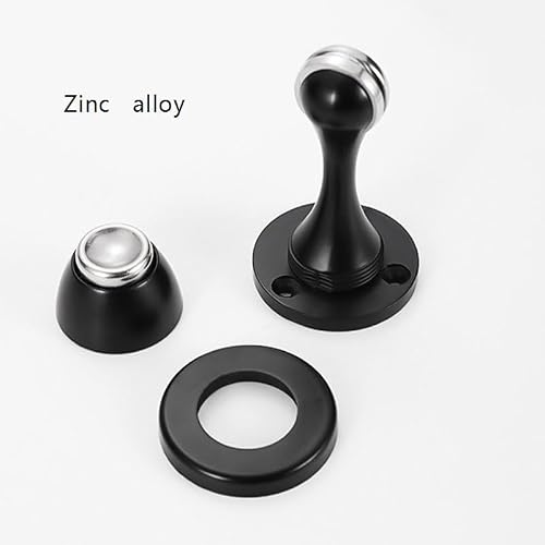 Zinc Alloy Thick Anti Collision Silent Black Door Stop