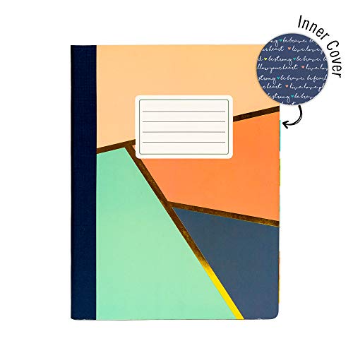 Pukka Pad, Carpe Diem Composition Notebooks - 48 Pack of Journals Featuring 140 Pages of College Ruled 80GSM Paper with Sturdy Cover Stock - 9.75 x 7.5in - Floral Love