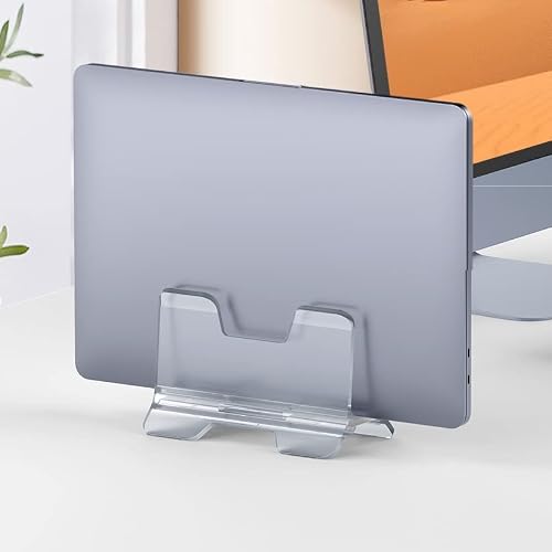 VCDUXMQLK Vertical Laptop Stand for Transparent Desktop Holder Notebook Support for Tablet