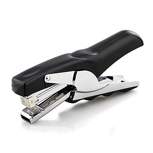 KLJUHGTR Clip-On Stapler for 20-Page Heavy-Duty Desktop for Office Staplers (Black)