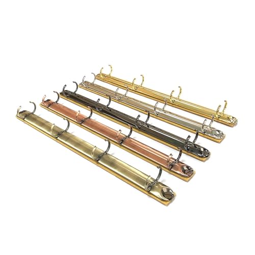 A5 ring binder Ring Binder Mechanism 2 Pack A4 Metal Detachable Clips for Loose Leaf Paper(Silver)