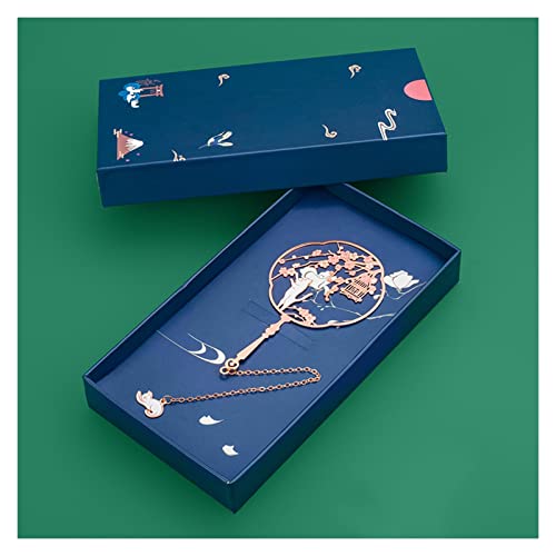 Bookmark Metal Bookmark Small Gift Graduation Souvenir Retro Chinese Style Teacher Gift 12 Styles Metal Bookmark (Color : 4) (8)