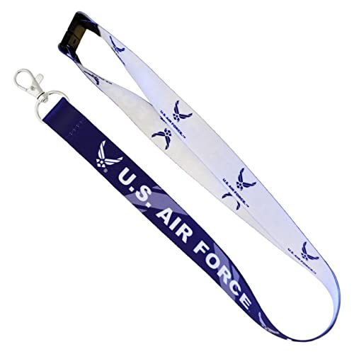PinMart U.S. Air Force Military USAF Wings Lanyard w/Safety Release - 100 Pack