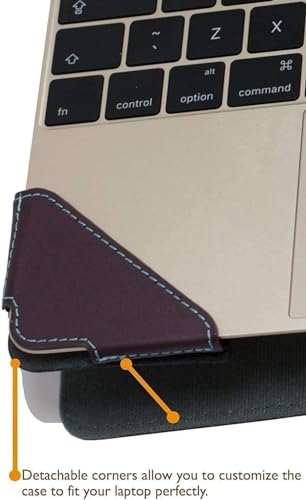 Broonel - Profile Series - Purple Leather Laptop Case Compatible with Lenovo Yoga Slim 7i Ultra Aura Edition 14" Laptop