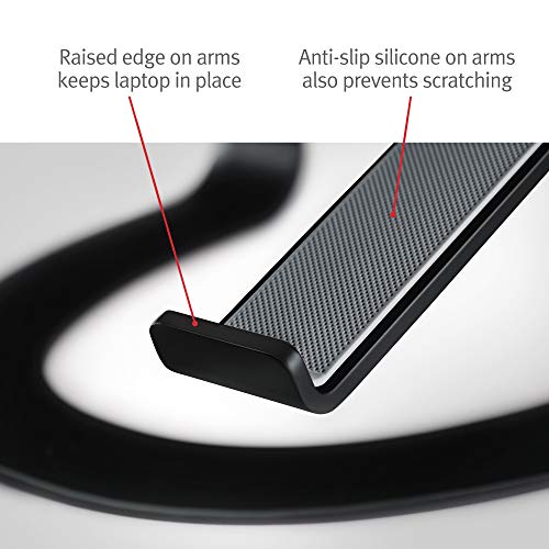 Twelve South Curve, Cooling Laptop Stand for MacBooks & Laptops,Matte Black
