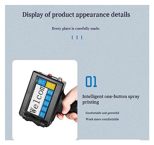 HGIYA Handheld Inkjet Printer Smart Small Packaging Bag QR Code Barcode Identification Portable Bag Carton