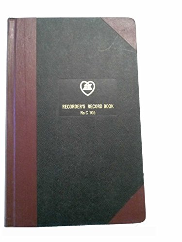 Women of the Moose Recorder's Record Book No. C 105