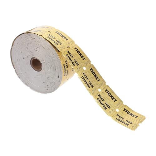 2000 Pcs Carnival Raffle Tickets Roll Tearable Reward Tickets for Party Events Auctions School