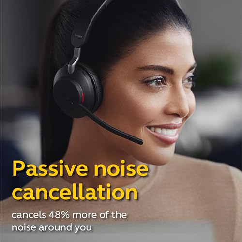 Jabra Evolve2 65 - USB-A UC Mono with Charging Stand - Black Wireless Headset/Music Headphones