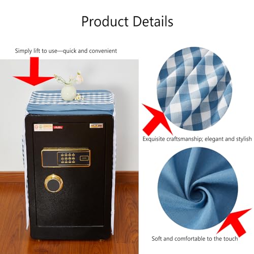 Hidden Gun Safe Cover, Dustproof Safe Cover Disguise Large Decorative With Zipper Pull, Washable Wooden Cabinet Disguise, Home Safe Lock Box Cover Prot(Size:23" H x 15.8" W x 13" D,Color:style2)