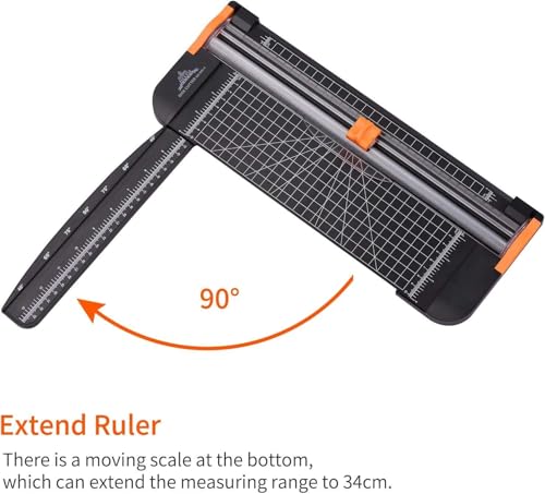 CVGfko Small Paper Cutter Paper Cutter A4 Portable Paper Cutter 12.2 Inch Cutting Length for Craft Paper, Cards, Photos, Laminates and Scrapbooking. Multi-Function Office Cutting Machine