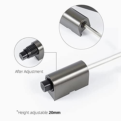 EYPVCLST Windproof Machinery Door Stop Heavy Duty Stopper for Door Hidden Hole Installation,Removable and Adjustable Door Stop Hardware (Color : Gold Plated)