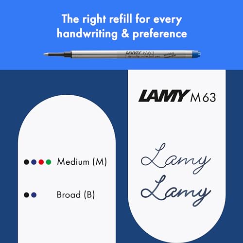 Lamy safari umbra - Rollerball Pen with ergonomic grip & line width M - for pleasant long writing - made of robust ASA plastic - including rollerball refill M 63 in blue