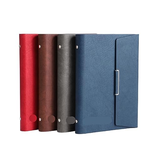 ZXYLZL A5 Business Notebook Set Three Fold Color Changing PU Loopbook 4 Copies
