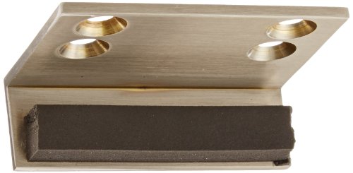Rockwood Satin Nickel Solid Brass Header Door Stop, 3" W x 2" L x 1" H
