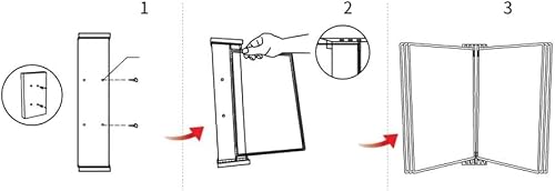 Flip Chart Stand A4, Wall Mounted Display File Holder(Yellow)