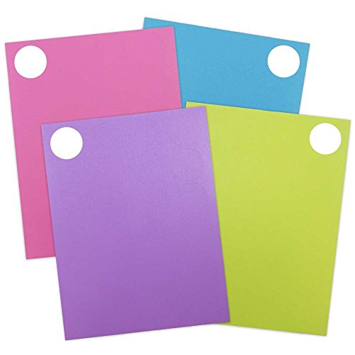JAM PAPER Circle Label Sticker Seals - 1 2/3 Inch Diameter - Assorted Fashion Colors - 4 Packs of 120 Colorful Labels - 480 Circular Labels Total
