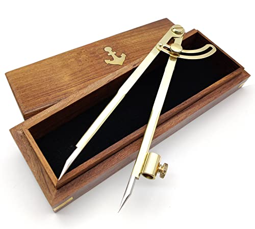 5MOONSUN5 8 Inch Large Pencil Marking Compass Circle Leather Scratch