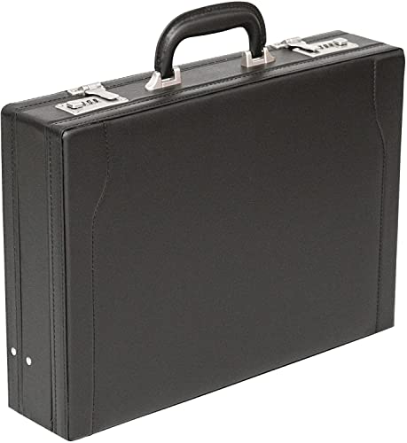 Tassia Attache Briefcase Leather Look Pu Business Bag Expanding Executive Case