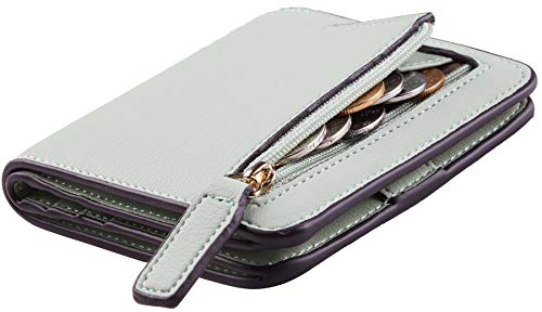 Vyrnox Unisex Genuine Leather Planner Wallet with 19mm Rings Binder Organizer Pebble Black (White)