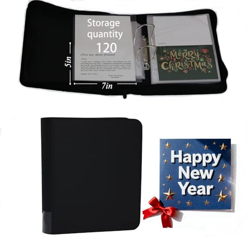 Magiarcana Greeting Card Organizer & Storage,Christmas Card Book,120 Sleeve