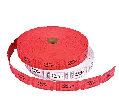 0.25 Single Ticket Rolls, Case of 20