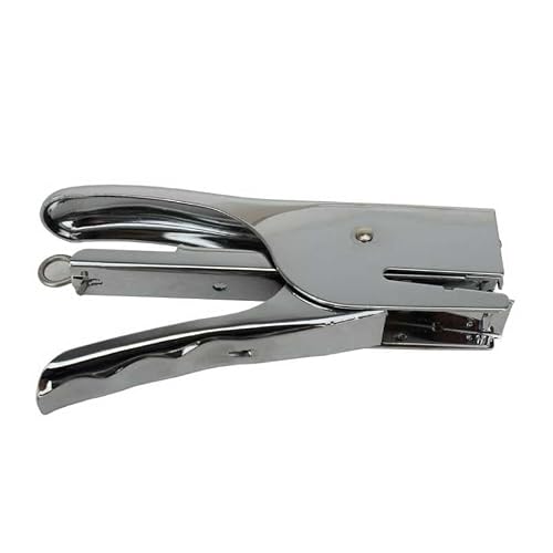 PYRVILAX Metal Stapler Effortless Silver Standard Pliers Use Staples 24/6 26/6 School Paper Office Binding Supplies