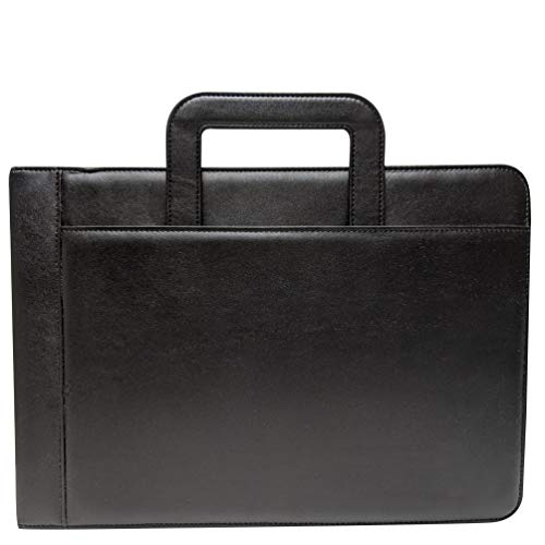 MSP 7 Ring Business Check Portfolio Binder with Handle, Zipper Closure for 3-to-A Pages Business or Personal Checks with Stub (7 Ring Business Check Portfolio)