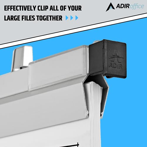 Adir Blueprint Clamp 42 Inches - Blueprint Clips, Blueprint Binding Strips, Architectural Blueprint Binders for Blue Print Organizers, Poster, Maps & Construction Plan Holder (Pack of 6)