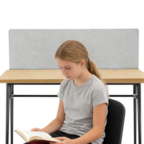 Generic 2 Pack Clamp-on Cubicle Partition Panel 61 x 24 Inch with 4 C-Type