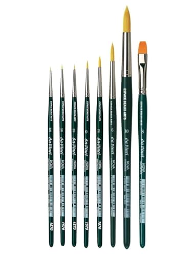 Series 1570 Watercolour Brush Set Nova Synthetic No, 0/10, 0/5, 0/3, 0, 2, 6, 10 ET Series 122. NO.8